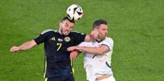 Euro 2024 e ascolti tv, prime time a Rai1 con Scozia-Svizzera