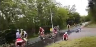 Giro Delfinato, maxi caduta spaventosa – Video