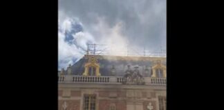 Incendio alla reggia di Versailles, densa colonna di fumo e turisti evacuati – Video