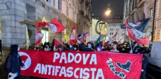 M5S a Padova alla manifestazione antifascista, sen. Barbara Guidolin: “Il silenzio può essere interpretato come tacita tolleranza o complicità” M5S alla manifestazione antifascista di Padova (foto Il Mattino di Padova)