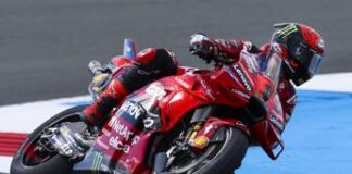 MotoGp Olanda, pole di Bagnaia con record della pista