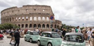 Turismo, con Towns of Italy Group alla scoperta di Roma alla guida di Fiat Topolino