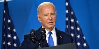 Biden e la conferenza, prima risposta e confonde Harris con Trump