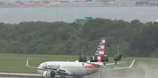 Gomma esplode durante il decollo, disastro evitato per volo American Airlines – Video