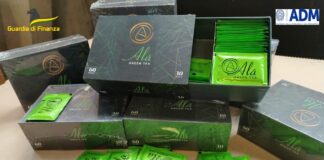 Sibutramina nascosta nel tè: sequestro della Guardia di Finanza di Trieste e Agenzia dogane e monopoli Guardia di Finanza sibutramina trieste