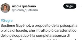 ‘Israele Stato psicopatico’, ecco il saggio postato da ospite convegno Boldrini & Co