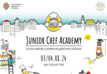 Ascom, weekend in centro storico con bambini chef di Vicenza: 3 e 4 agosto laboratori Junior Chef Academy e cena su terrazza Basilica palladiana Junior Chef academy