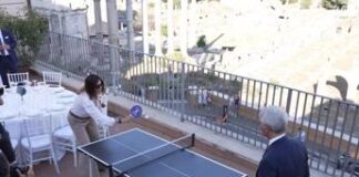 Mondiali master Tennistavolo, sfida fra ministri Abodi e Santanchè e flash mob