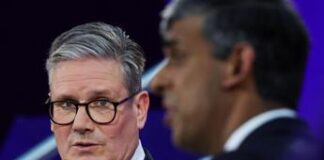 Regno Unito domani al voto con vittoria annunciata Labour, per Tories incubo Farage