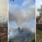 Roma brucia, maxi incendi a Monte Mario e Ponte di Nona