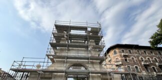 Giardino Salvi, a fine luglio conclusi i lavori dell’ingresso principale. Proseguono gli interventi a statue, recinzione e loggia Longhena giardino salvi, a fine luglio conclusi lavori all'ingresso