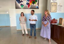 Nuovi serramenti, illuminazione a LED, insonorizzazioni e tinteggiature scuola Salerno Mainardi, ass. Selmo: investimento di 500 mila euro nell’ambito PNRR Assessore Selmo tra le dirigenti Bartolone e Ricciardi alla scuola secondaria di primo grado “Elisa Salerno”, situata in via Mainardi