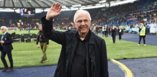 Eriksson, l’addio della Lazio: “Sven, il più vincente della nostra storia”
