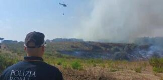 Incendio a Roma Ovest, fumo e cenere fino al centro a causa del forte vento