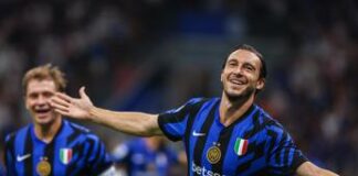 Inter-Lecce 2-0, gol di Darmian e Calhanoglu