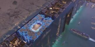 Mondiali 2034, l’Arabia Saudita costruisce lo stadio ipertecnologico Neom