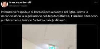 Pozzuoli, imbrattano muro ospedale per nascita di un bambino – Video