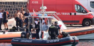 Naufragio Bayesian, portato a terra il corpo di Hannah Lynch – Video Yacht affondato (Alberto Lo Bianco-LaPresse)