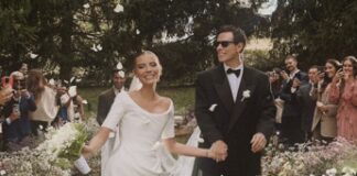 Annalisa canta al matrimonio dell’ex, Chiara Ferragni testimone: Veronica Ferraro e Davide Simonetta sposi