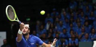 Coppa Davis, Berrettini batte Van de Zanschulp e Italia-Olanda 1-0