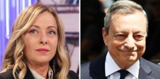 Draghi da Meloni a Palazzo Chigi