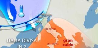 Il meteo spacca l’Italia tra maltempo e caldo estivo ma da domenica cambia tutto