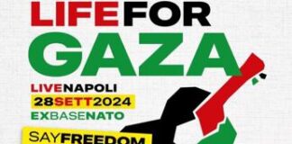 ‘Life for Gaza’ a Napoli, da locandina sparisce nome scrittrice che “odia ebrei”