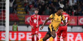 Monza-Inter 1-1, Dumfries risponde a Mota