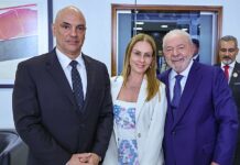 Piattaforma X (già Twitter) bloccata in Brasile: duello tra Musk e giudice Moraes, in gioco fetta di democrazia non solo nel Paese sudamericano Il giudice Alexandre de Moraes, il presidente del Brasile Luis Inácio Lula da Silva, e la moglie del giudice.