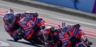 MotoGp Indonesia, Bagnaia vince la Sprint. Martin cade