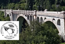 Ponte di Roana, annullo filatelico di Poste Italiane per il centenario Ponte di Roana annullo filatelico