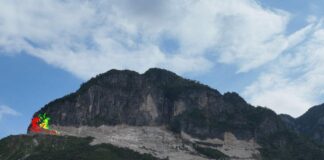 Movimento della roccia nella parete La Gioia: chiusa la strada provinciale 350 a Valdastico parete la gioia in movimento, chiusa la strada provinciale 350 valdastico