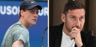 Sinner e Totti, botta e risposta: “Dopo il padel, lo sci insieme”