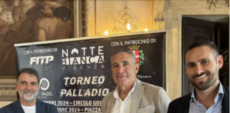 Sport e salute a Vicenza. Selmo, Milan e Viviani: alla Notte Bianca con il padel in Piazza dei Signori dal 13 al 15 settembre Sport e salute a Vicenza. Selmo, Milan e Viviani- alla Notte Bianca con il padel in Piazza dei Signori dal 13 al 15 settembre