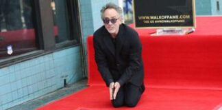 Tim Burton tra le stelle della Hollywood Walk of Fame