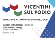 “Vicentini sul Podio”, Provincia di Vicenza con CONI e CIp Veneto: il 9 settembre a Villa Cordellina Lombardi i campioni vicentini dello sport Vicentini sul Podio