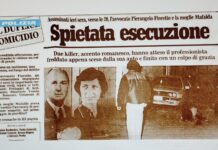 Ergastolo in I° grado a Umberto Pietrolungo per omicidio Fioretto-Begnozzi: dopo 34 anni ignoti 2° esecutore materiale e mandante cold case Fioretto-Begnozzi