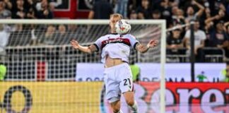 Cagliari-Bologna 0-2, reti di Orsolini e Odgaard
