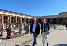 Commemorazione dei defunti: sopralluoghi nei cimiteri di Vicenza dell’assessore Nicolai e dell’amministratore unico di Amcps Guzzo Cimiteri di Vicenza sopralluogo di Guzzo e Nicolai