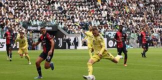 Juventus-Cagliari 1-1, gol di Vlahovic e Marin