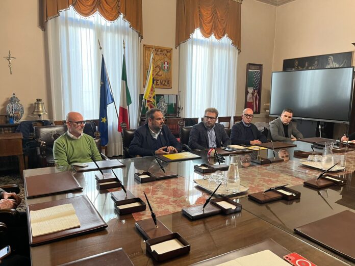 Lincontro+a+palazzo+Trissino+tra+i+sindaci Grande Vicenza, incontro tra sindaci a Palazzo Trissino