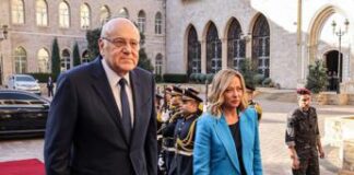 Meloni in Libano: “Missione Unifil va rafforzata, prenderla di mira inaccettabile”