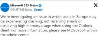 Microsoft indaga su un bug di Outlook: problemi di stabilità e prestazioni per gli utenti