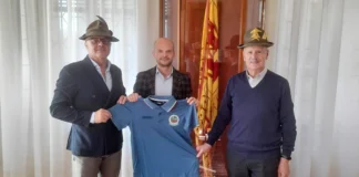 Bassano del Grappa, delegazione alpini Monte Grappa ricevuta dal sindaco Finco alpini bassano del grappa