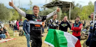 Diego Nicoletti per 12esima volta campione di enduro estremo, Formaggio si complienta diego nicoletti