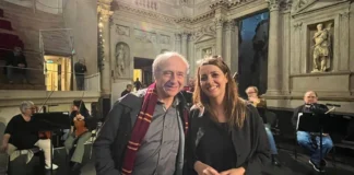 Iván Fischer al Teatro Olimpico per le prove del Vicenza Opera Festival Fischer