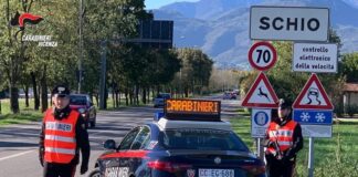 Controlli sul territorio a Schio: una persona arrestata e tre denunciate in stato di libertà weekend di controlli dei Carabinieri di Schio