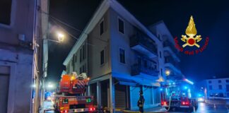 Malo, incendio in un fabbricato in ristrutturazione: intervento dei vigili del fuoco malo incendio