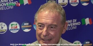 Ministro MIMIT Adolfo Urso a Mestre per “2 anni di governo Meloni. L’Italia torna a correre”: «Nuova energia nucleare per industria vincente» Adolfo Urso, ministro MIMIR: «Nuova energia nucleare per industria vincente»