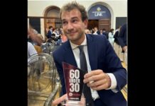 C’è il vicentino Jacopo Maltauro tra “I 60 under 30 che stanno cambiando il Paese” premiati da Roma Capitale, “Giovane Roma” e “L’Espresso” Jacopo Maltauro, capogruppo della Lega a Vicenza, alla Link col premio di Roma Capitale, Giovane Roma e L'Espresso come uno dei "60 under 30 che stanno cambiando il Paese"